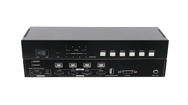4K60 KVM四画面分割器