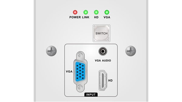 <i style='color:red'>墙面安装型传输器</i>HDBT-WALL-HV-70/100T-86