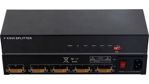 DVI1分4分配器
