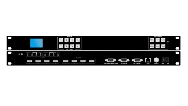 4进4出 4k60 HDMI无缝切换分割拼接矩阵  -碧云祥