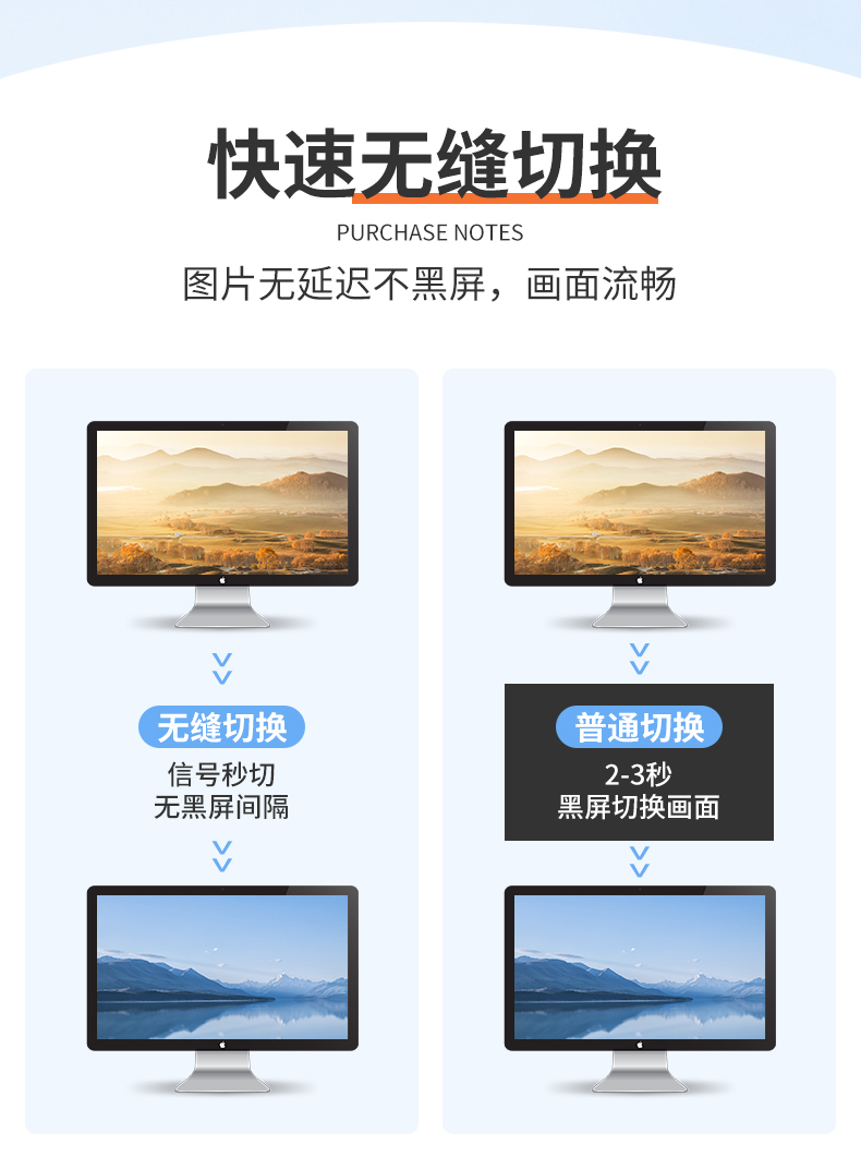 4进1出HDMI无缝切换器
