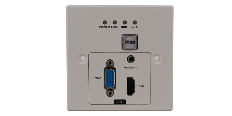 墙面安装型HDBaseT传输器
