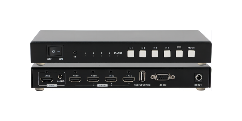 HDMI<i style='color:red'>四画面分割器</i>是如何实现一台显示器显示4路HDMI信号图像？