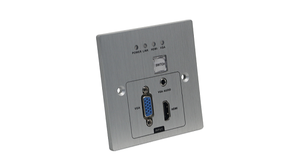墙面安装型传输器HDBT-WALL-HV-70/100T-86